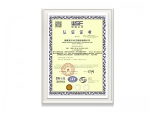 福建南宫·NG28电子股份有限公司ISO9001证书（中文）